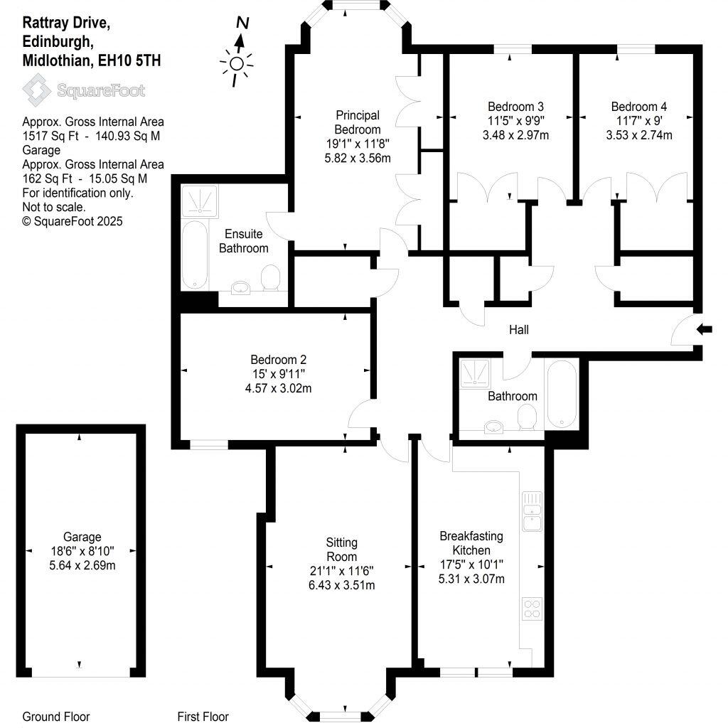 6/6 Rattray Drive, EDINBURGH, EH10 5TH floorplan