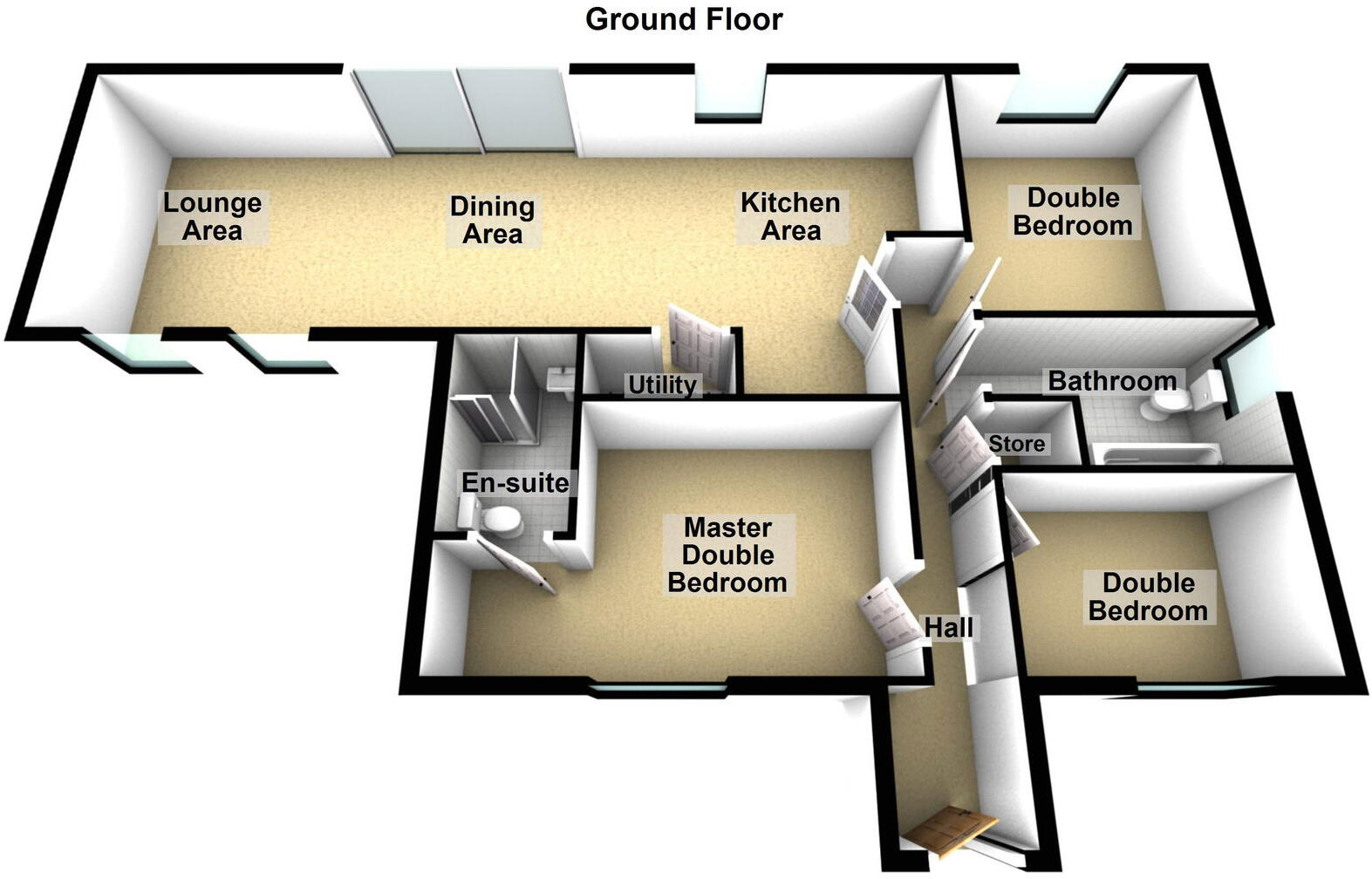 3 Kingfisher Hollow, Chadderton Fold, Oldham, OL1 2RR floorplan