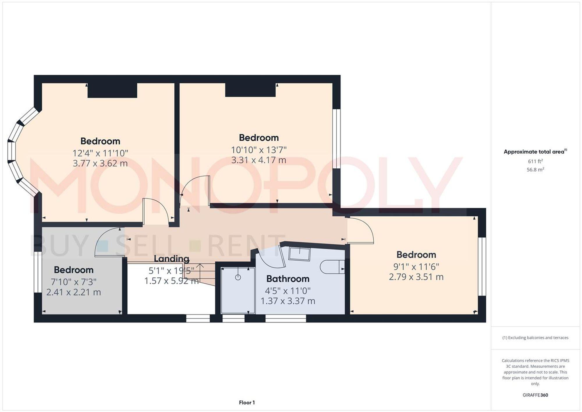 Park Avenue, Wrexham, LL12 floorplan