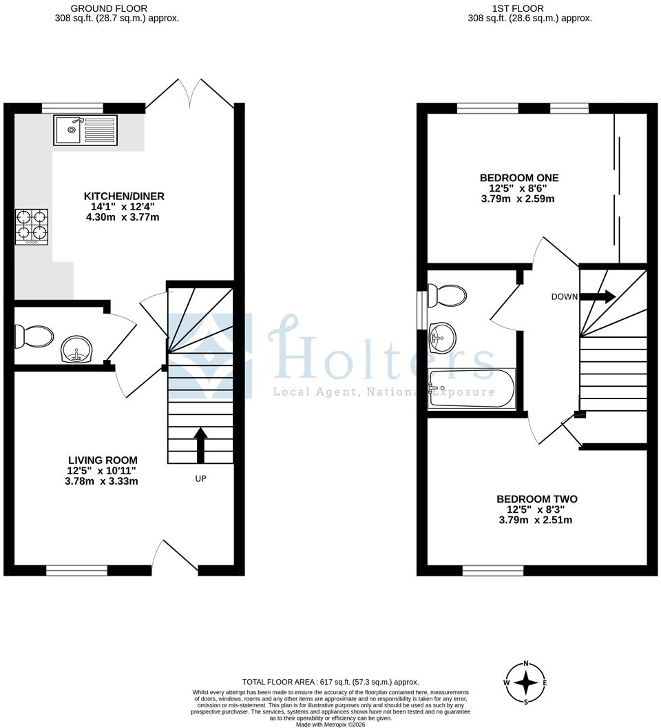 46, Raglan Place, Ludlow floorplan