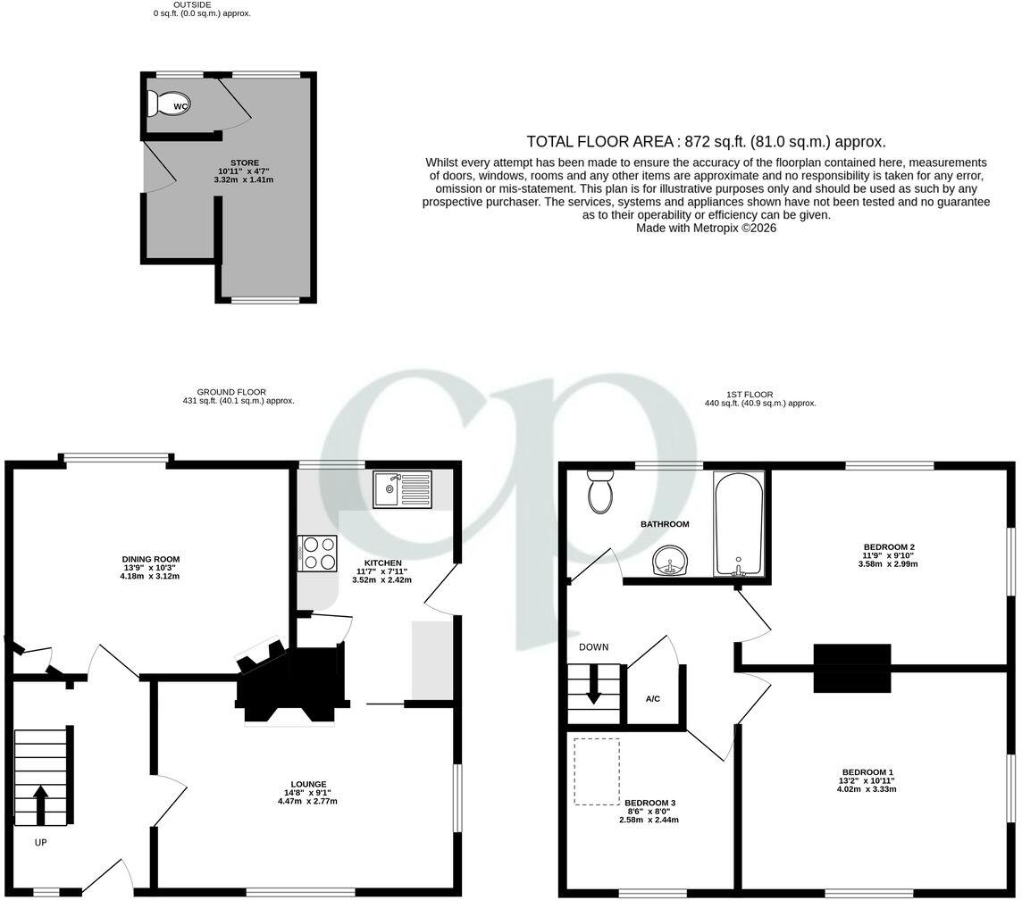 Willow Way, Ampthill, Bedfordshire, MK45 floorplan