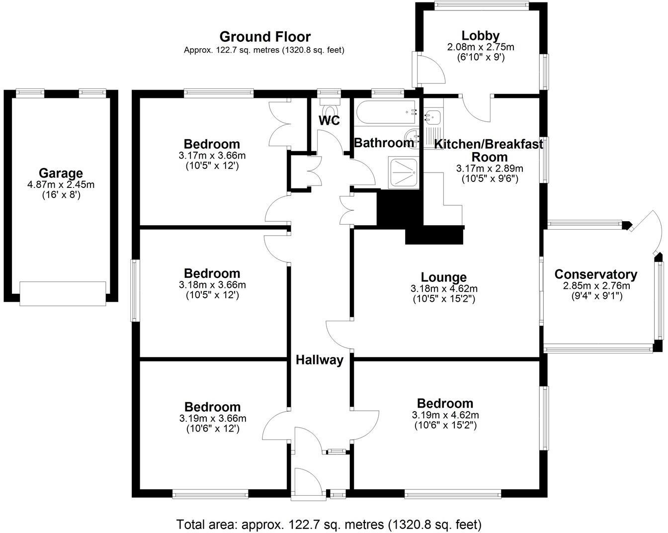 Childs Ercall floorplan