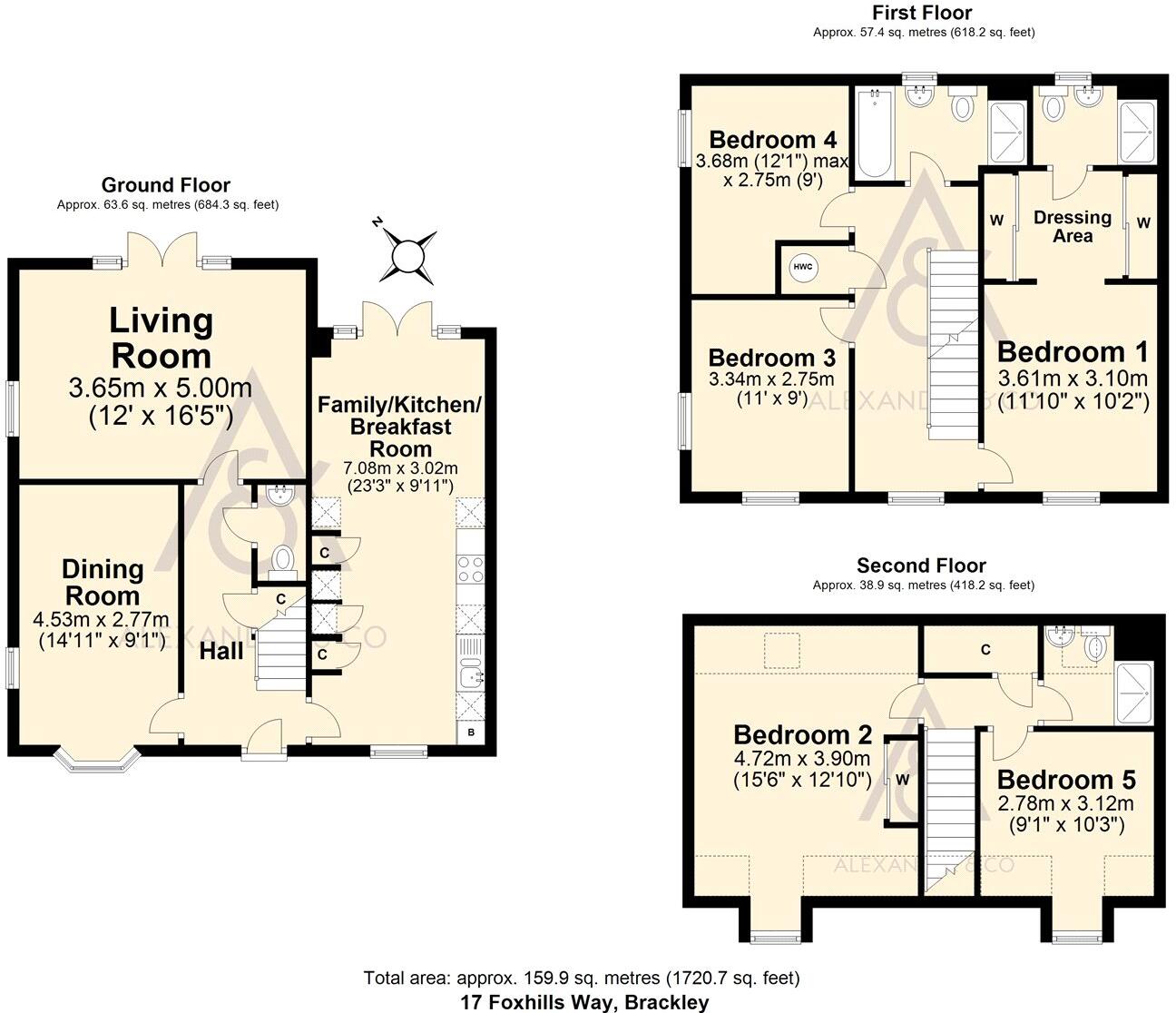 Foxhills Way, Brackley, Northamptonshire floorplan