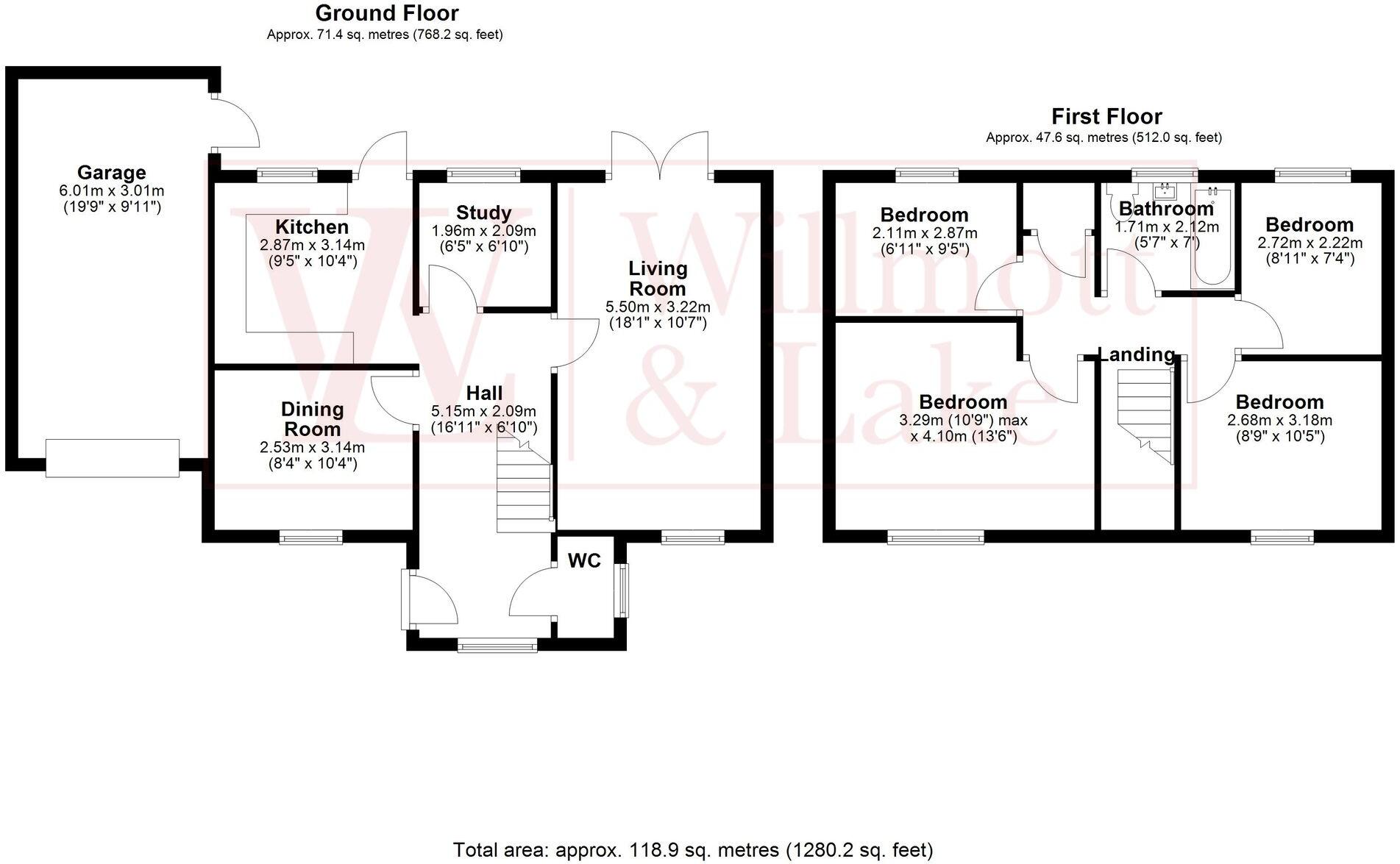 The Ridings, Bishop's Stortford, CM23 floorplan