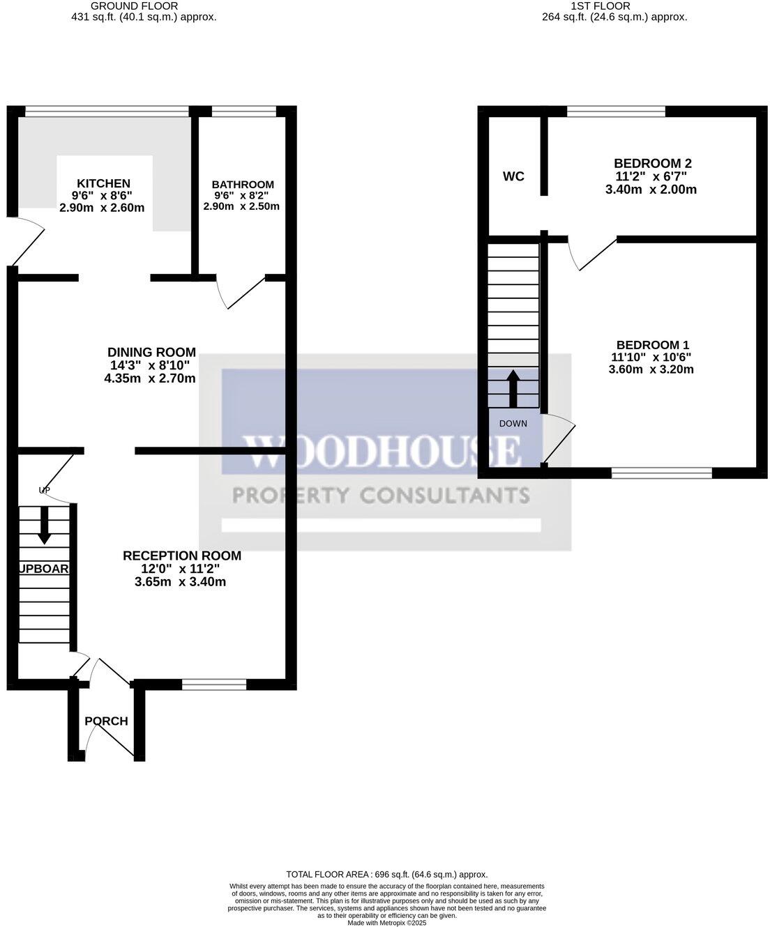 206, Windmill Lane, Cheshunt floorplan