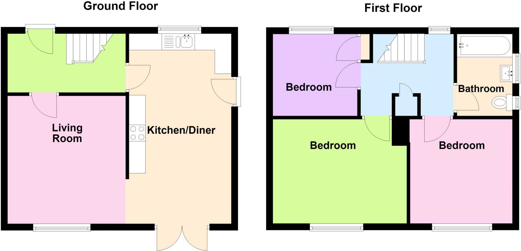 Falmouth Road, Paulsgrove, Portsmouth, Hampshire, PO6 4JP floorplan