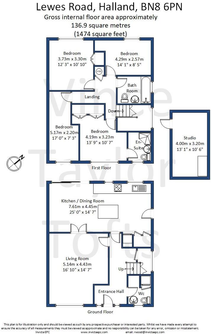 Lewes Road, Halland, Lewes, East Sussex, BN8 floorplan