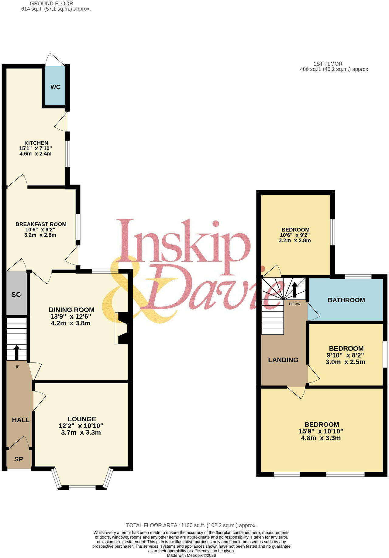 Bedford Road, Sandy floorplan