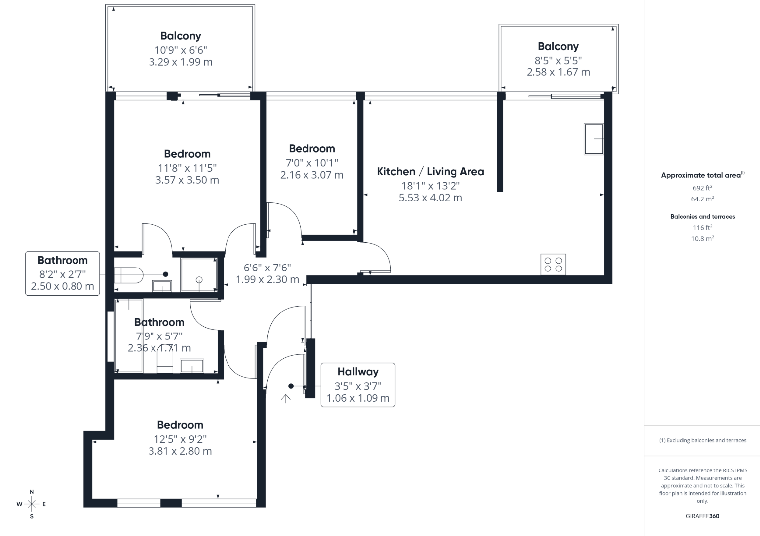 Crescent Terrace, Whitby, YO21 3FR floorplan