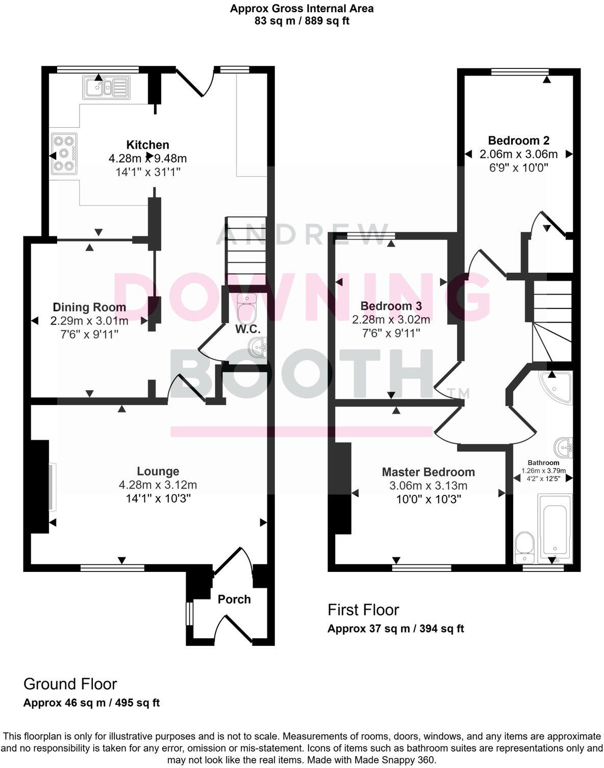 Croxall Road, Alrewas, Burton-on-Trent, DE13 7BD - No Upward Chain floorplan