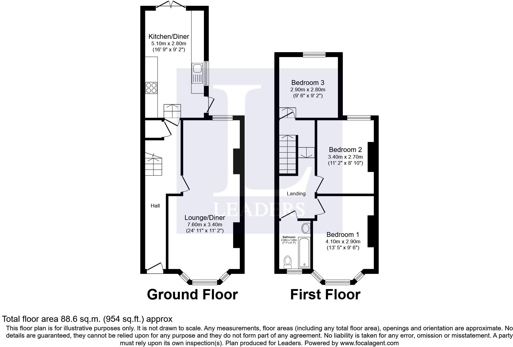 Montgomery Street, Hove, BN3 floorplan