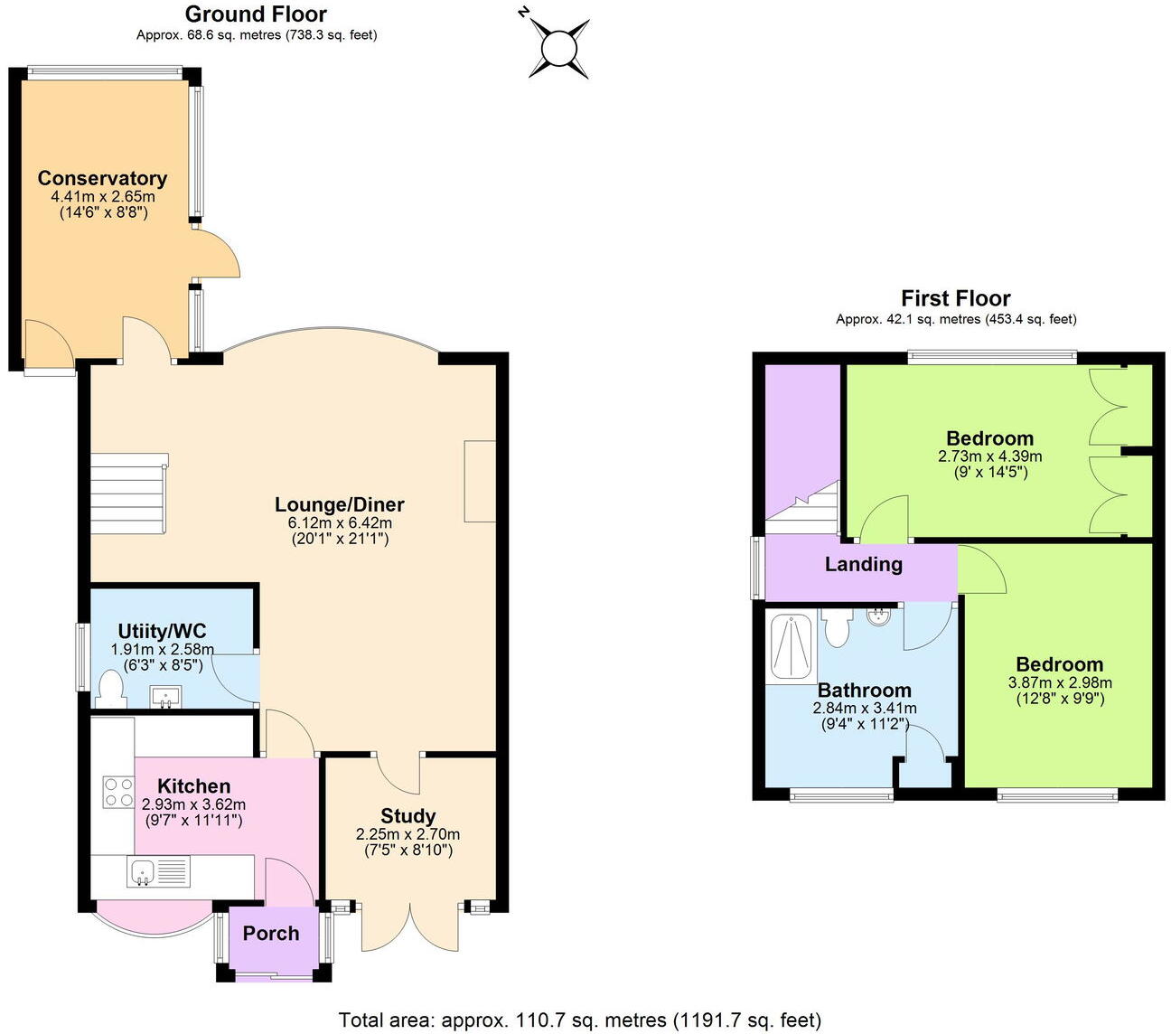 Bailey Lane, Radcliffe on Trent, NG12 floorplan