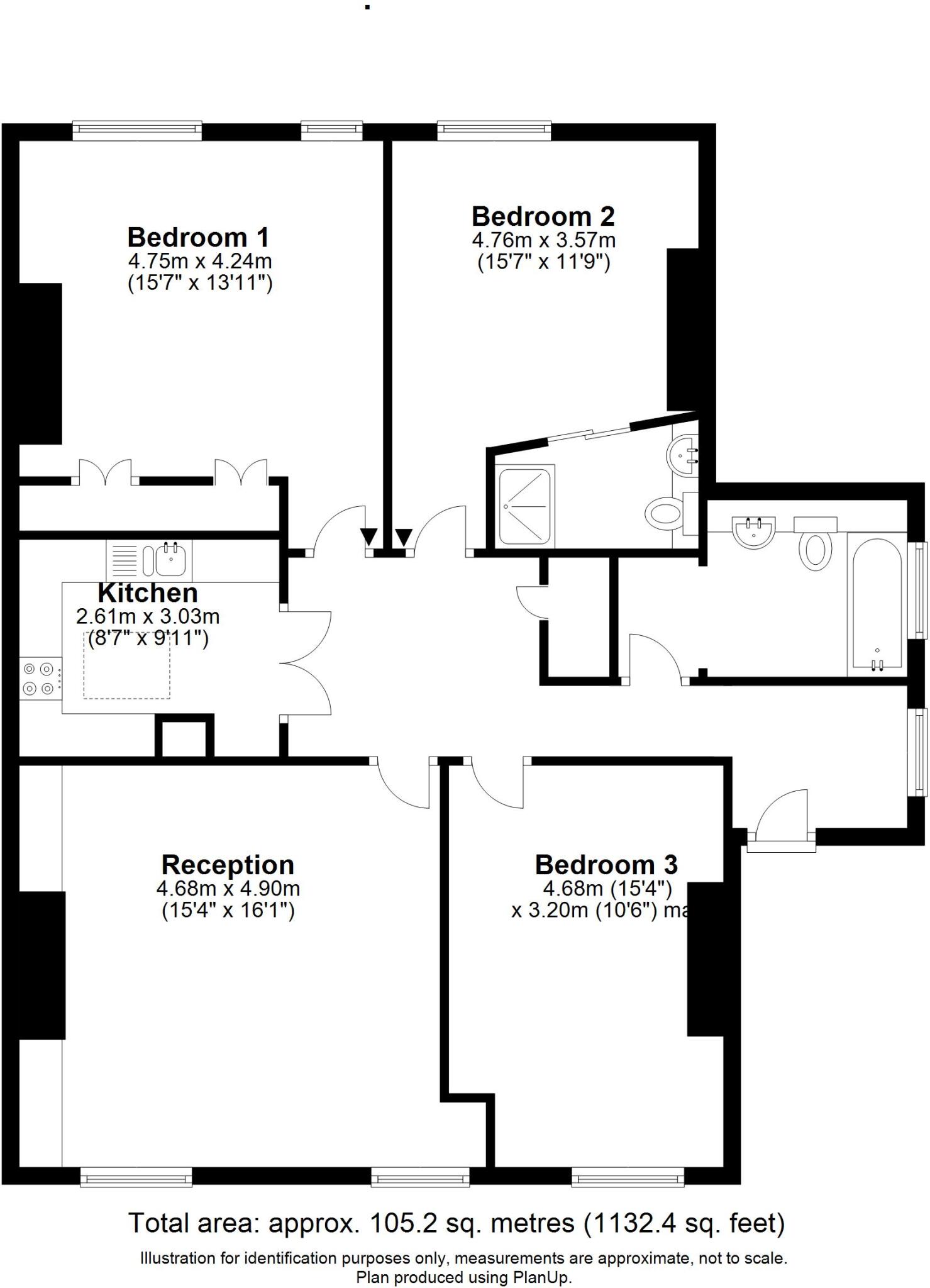 Arlington Villas, Clifton floorplan