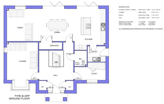 Braddus Homes, Priory Fields, Plot 4, Thorpe Road, Mattersey floorplan
