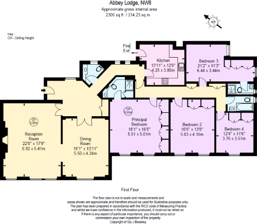 Abbey Lodge, Park Road, London, NW8 floorplan