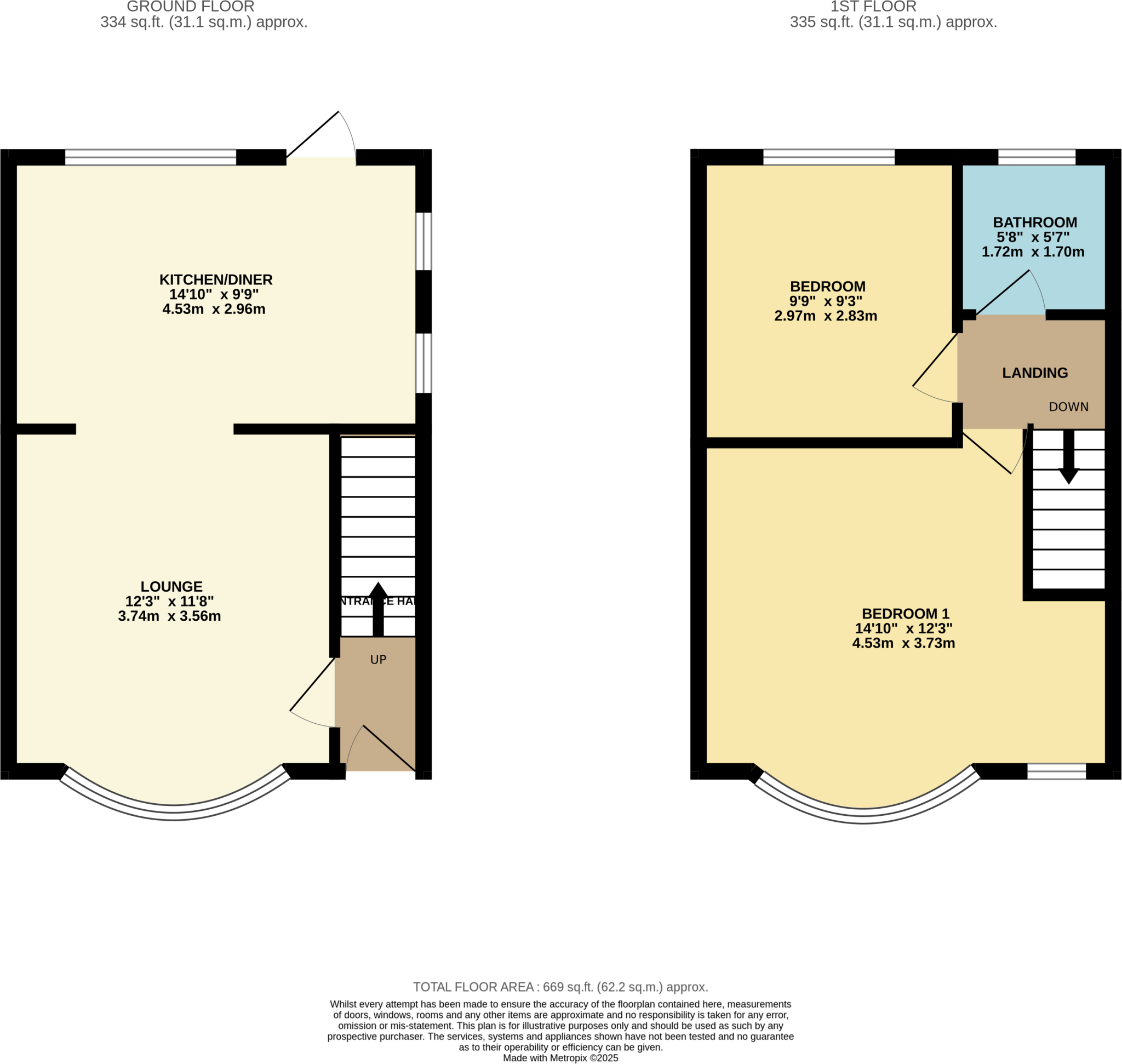 Roman Road, Luton, Bedfordshire, LU4 floorplan