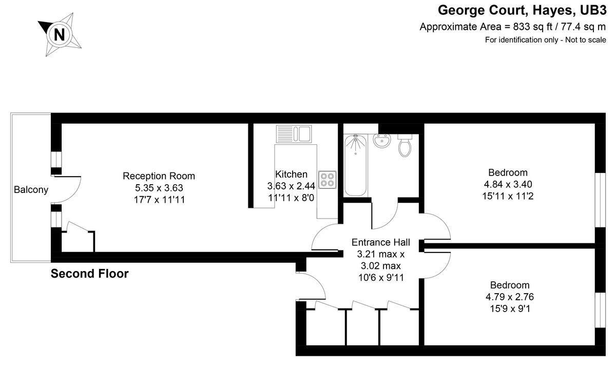 Grange Road, Hayes floorplan