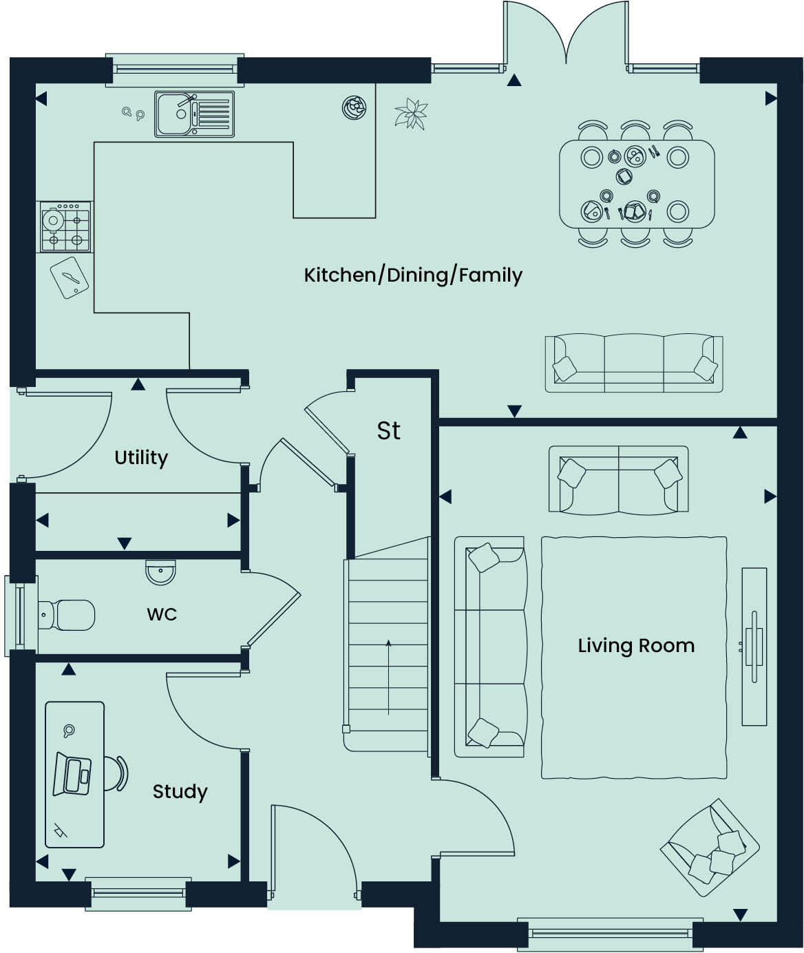 Exeter Road,


South Molton,
EX36 4FW floorplan