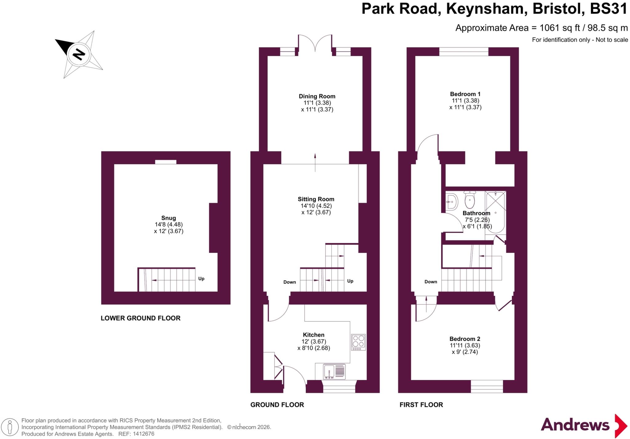 Park Road, Keynsham, Bristol, Somerset, BS31 floorplan