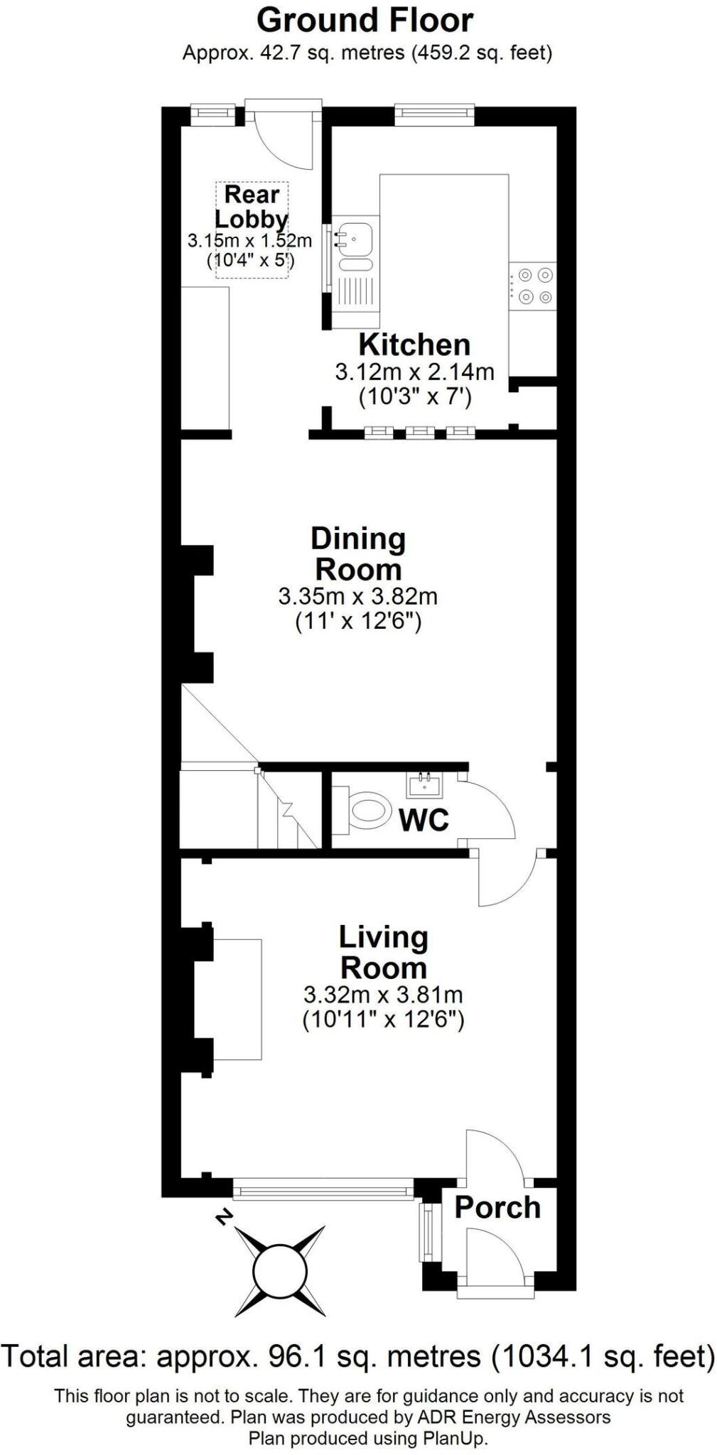 Baileys Cottages Stathern floorplan