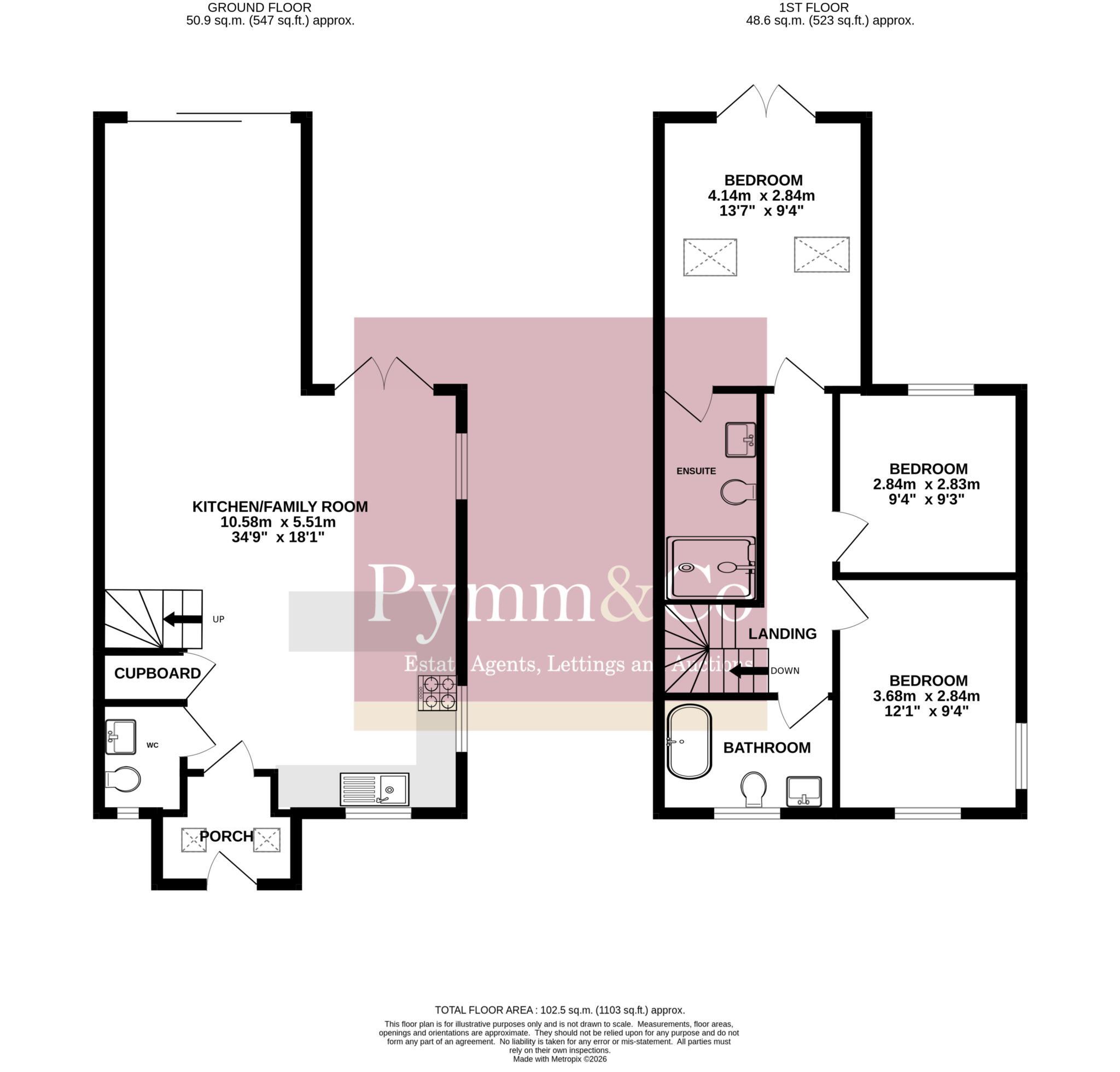 The Hides, Main Road, Titchwell. floorplan