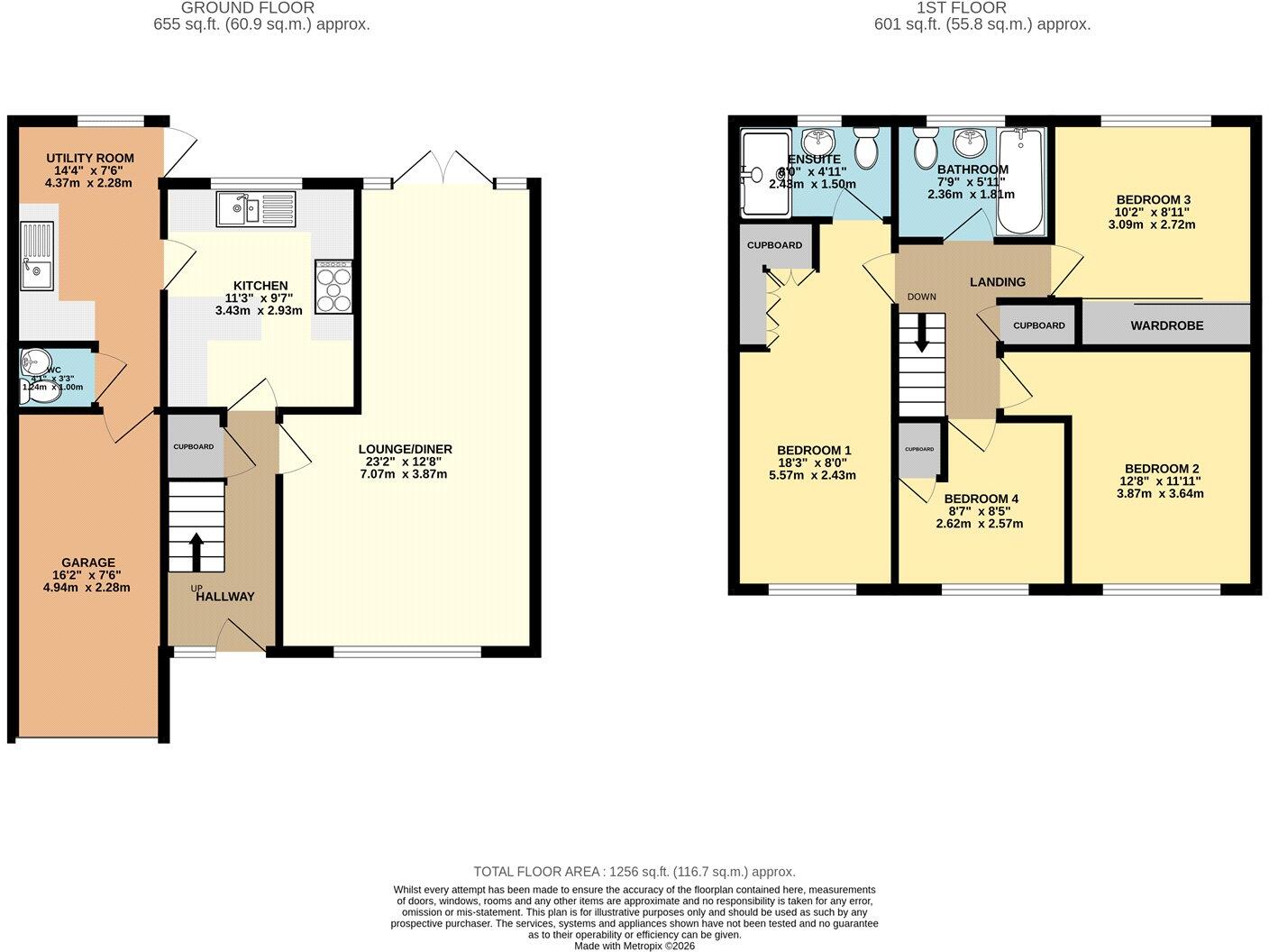 Blackbird Road, Beck Row, Bury St. Edmunds, Suffolk, IP28 floorplan