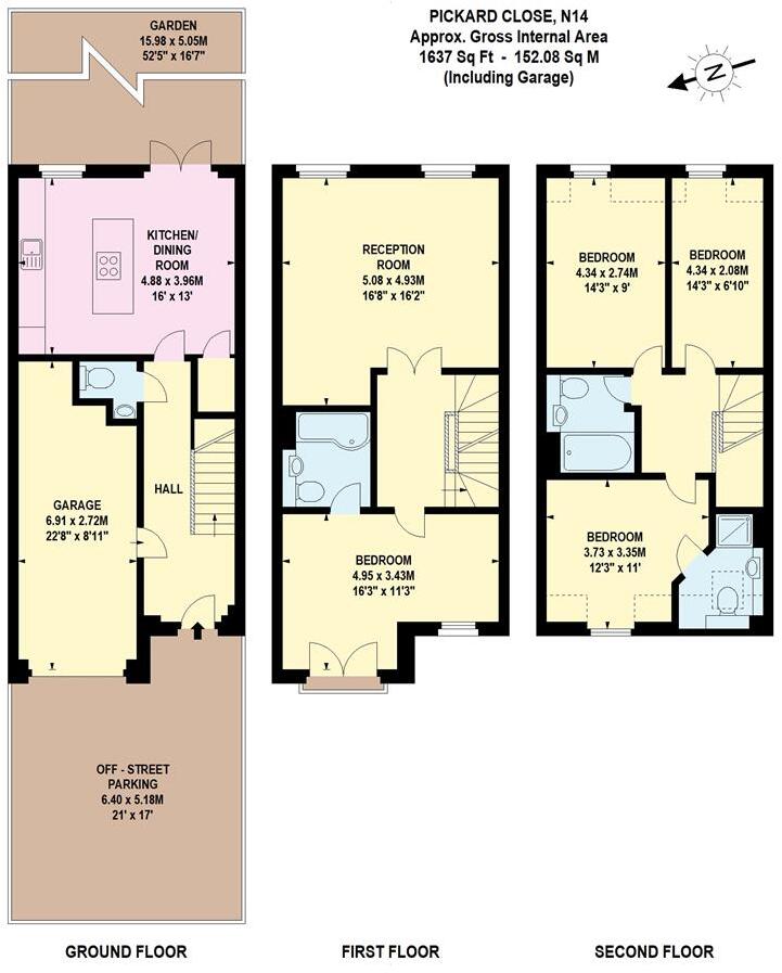 Pickard Close, London, N14 floorplan