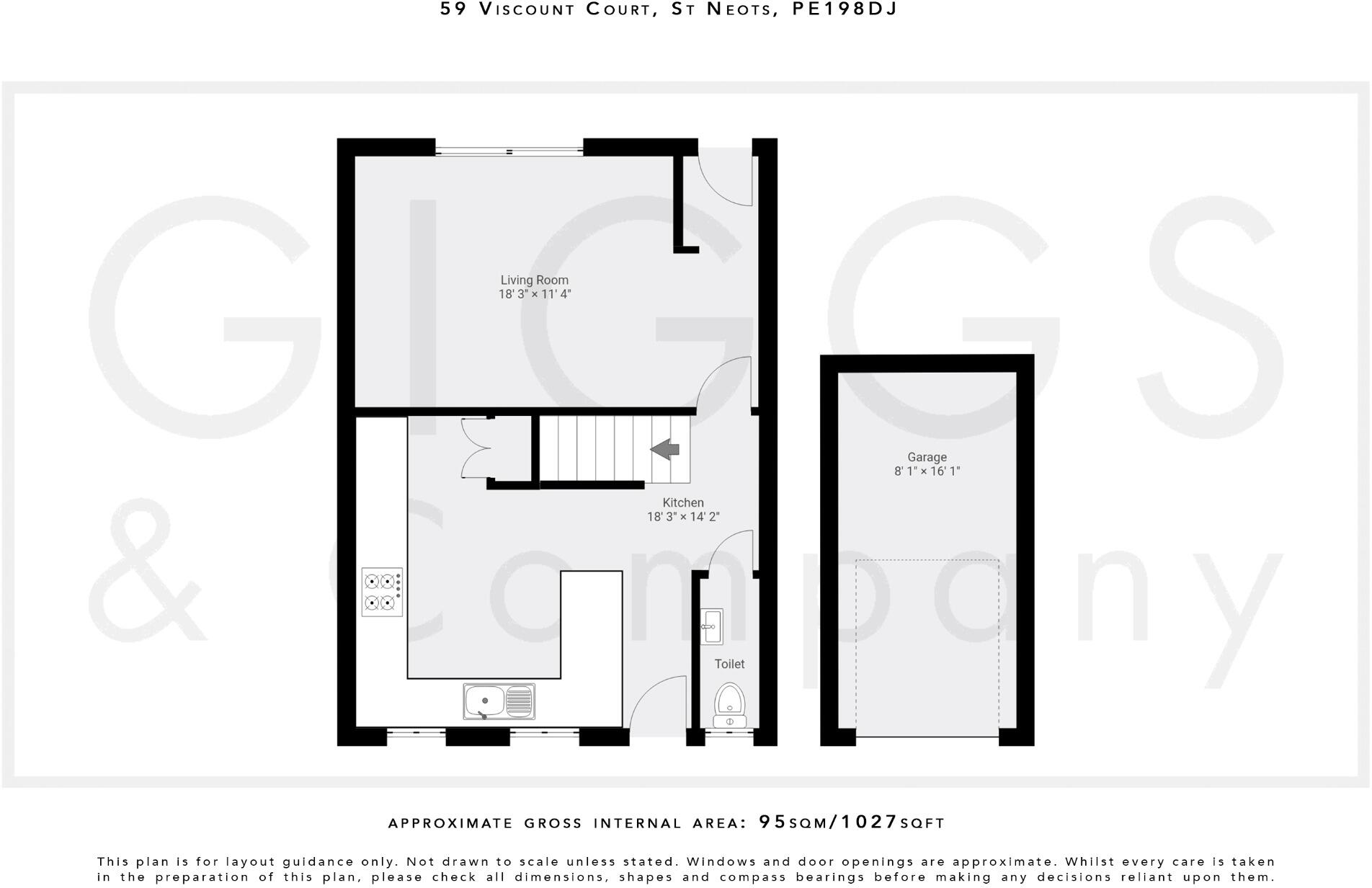 Viscount Court, Eaton Socon, St. Neots, Cambs  PE19 8DJ floorplan