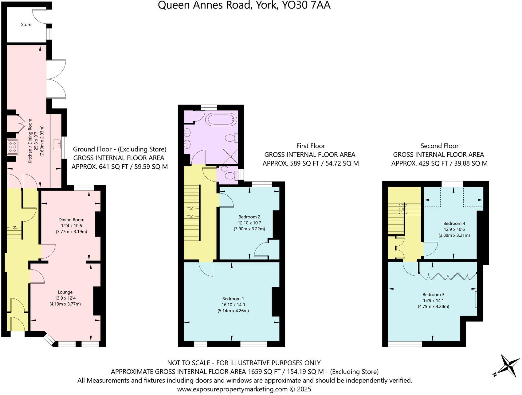 Queen Annes Road, York, YO30 floorplan