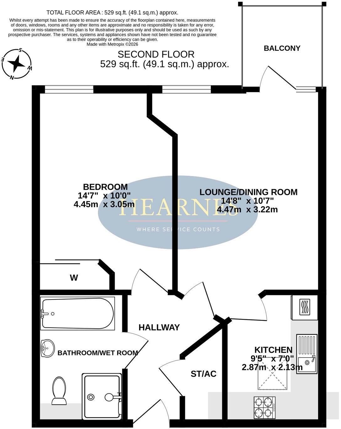 557 Ringwood Road, Ferndown, BH22 floorplan