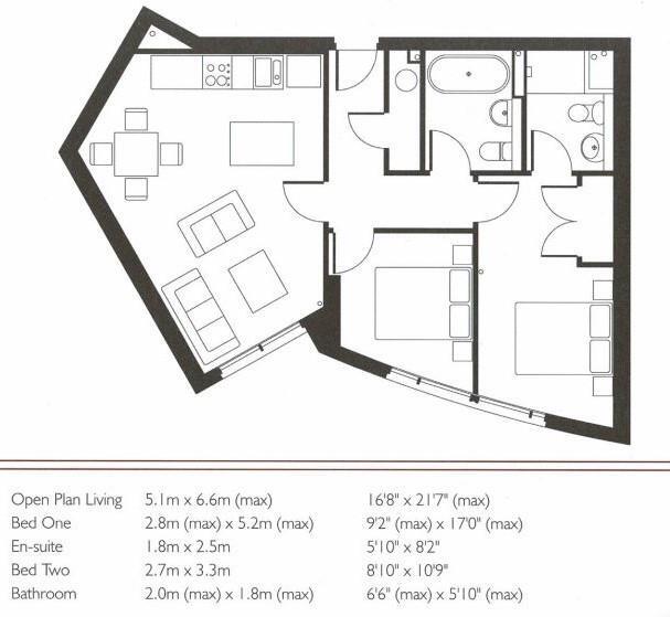 Altolusso, City Centre, 11th Floor, CF10 2FG (Ref.1024) floorplan