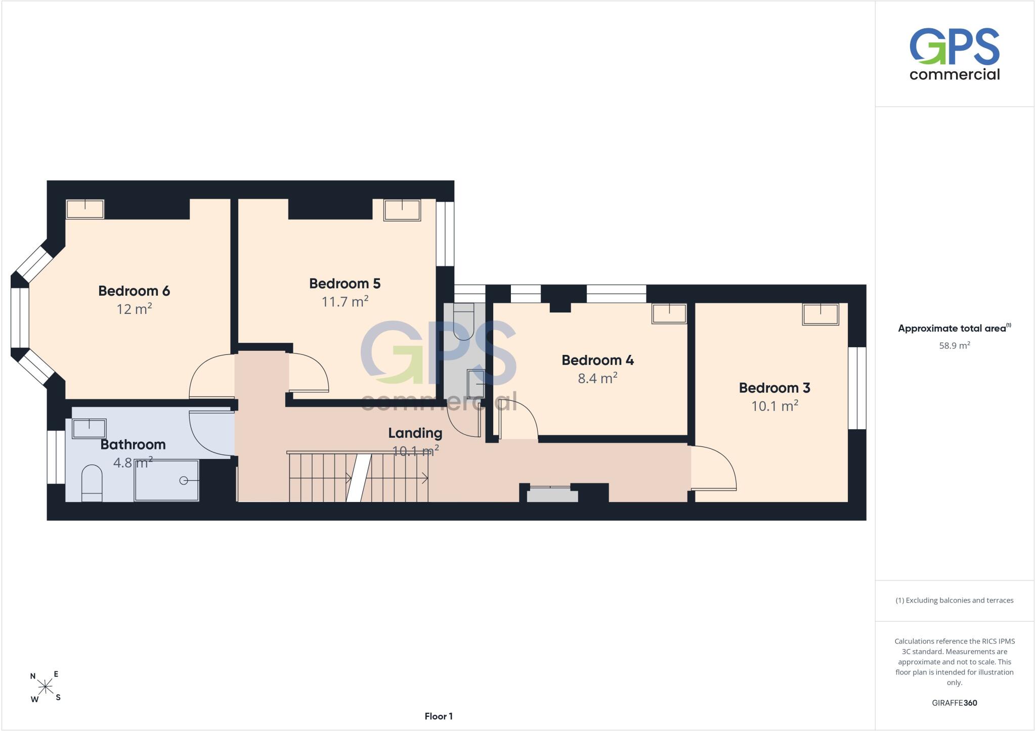 68, Langney Road, Eastbourne, East Sussex floorplan