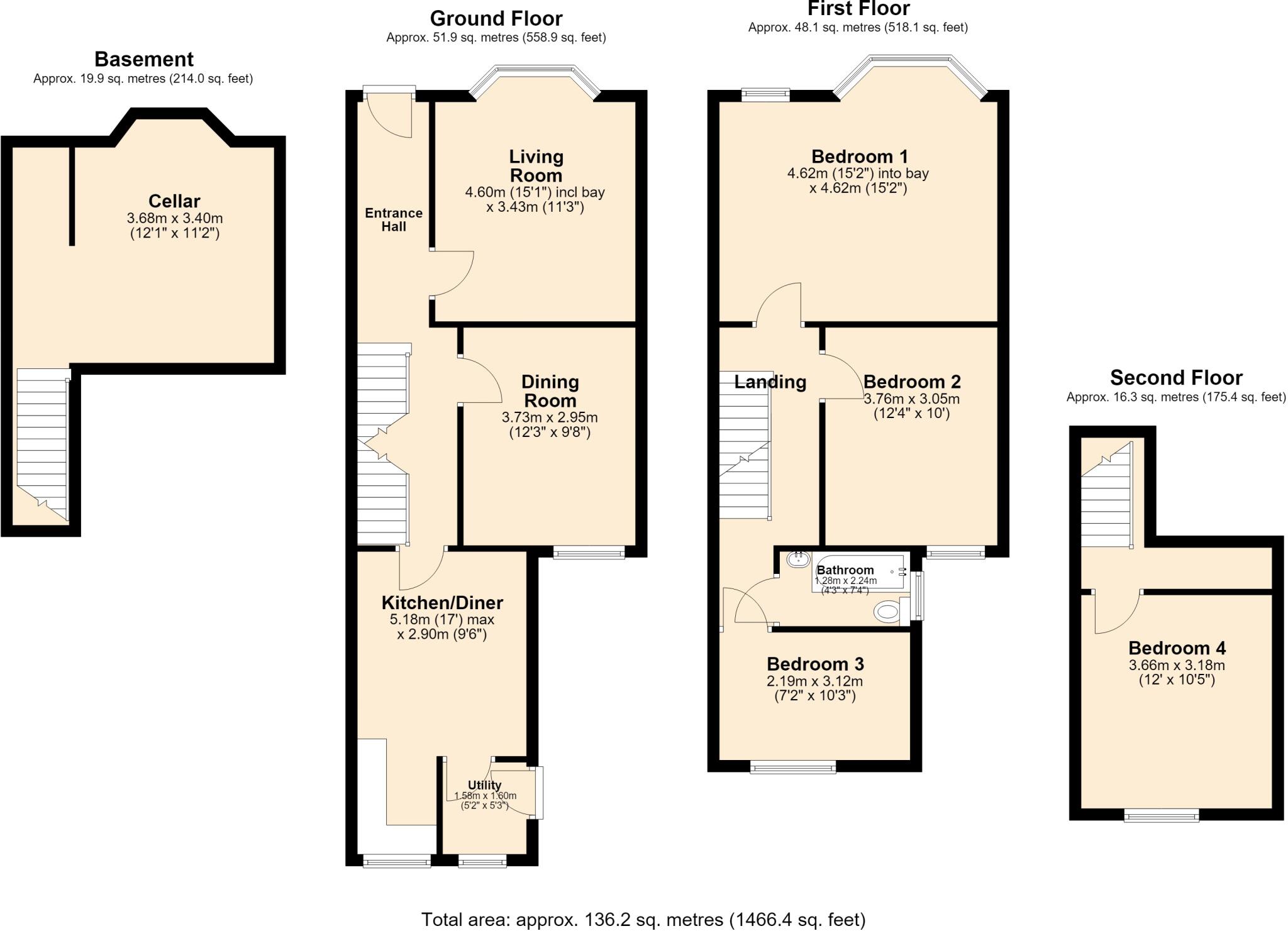 Marsland Road, Sale, Trafford floorplan