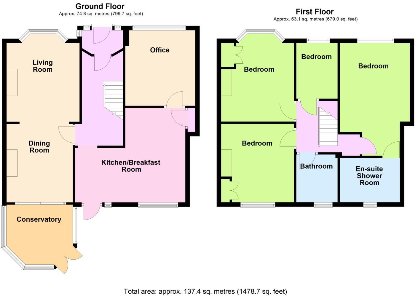 Lancing Close, Lancing floorplan