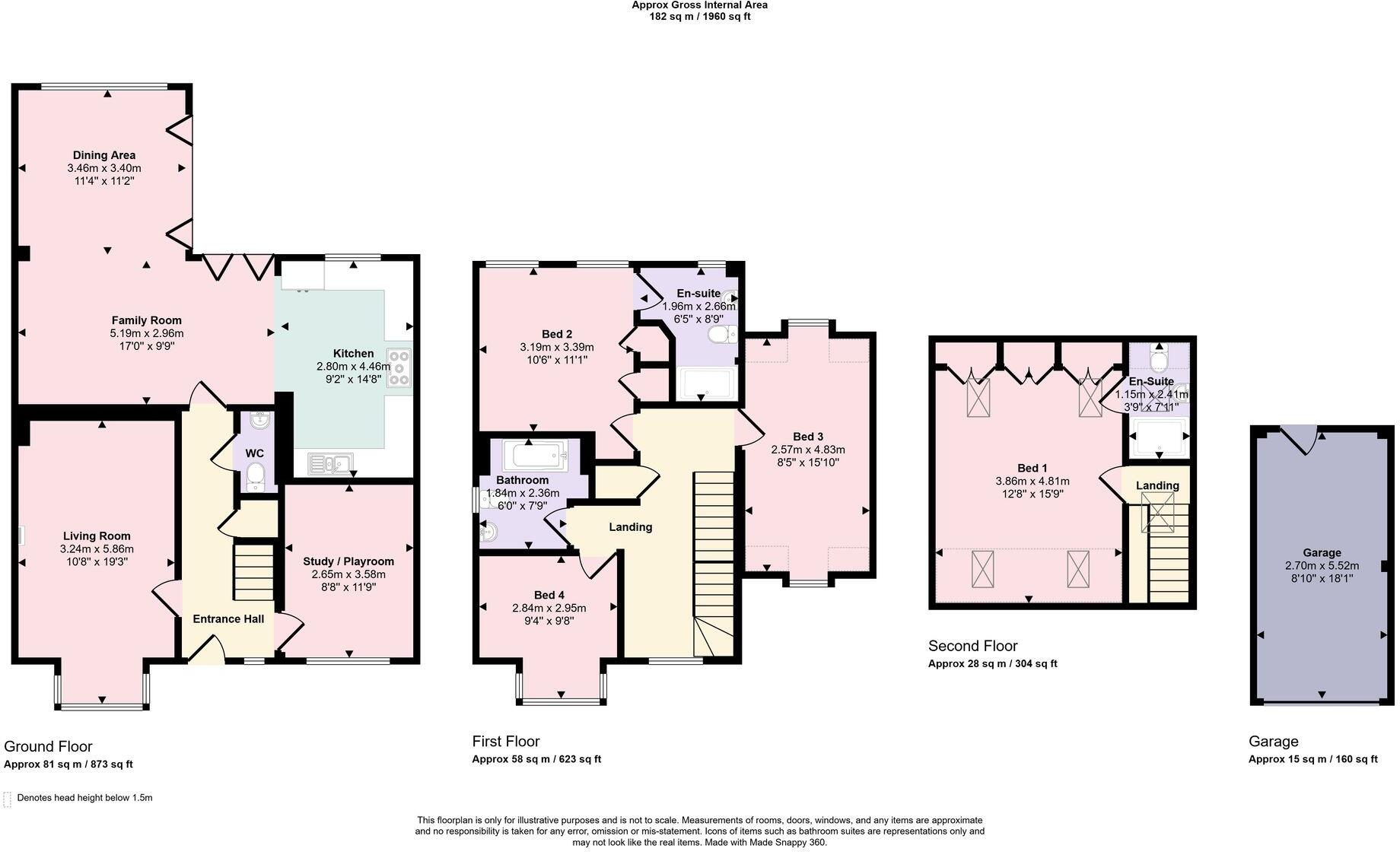 Knowle Avenue, Knowle, PO17 floorplan