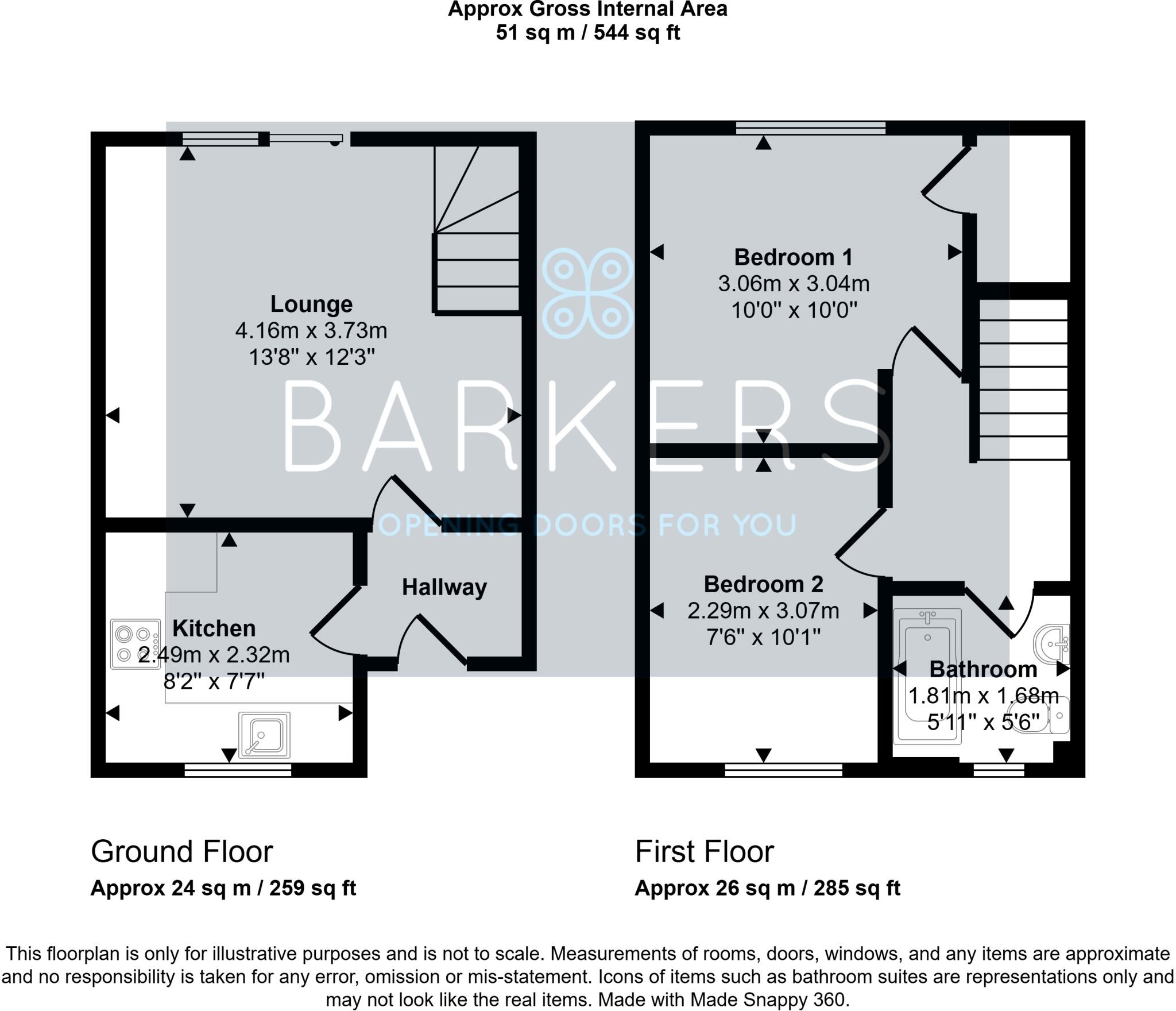 Greenfields, Heckmondwike floorplan