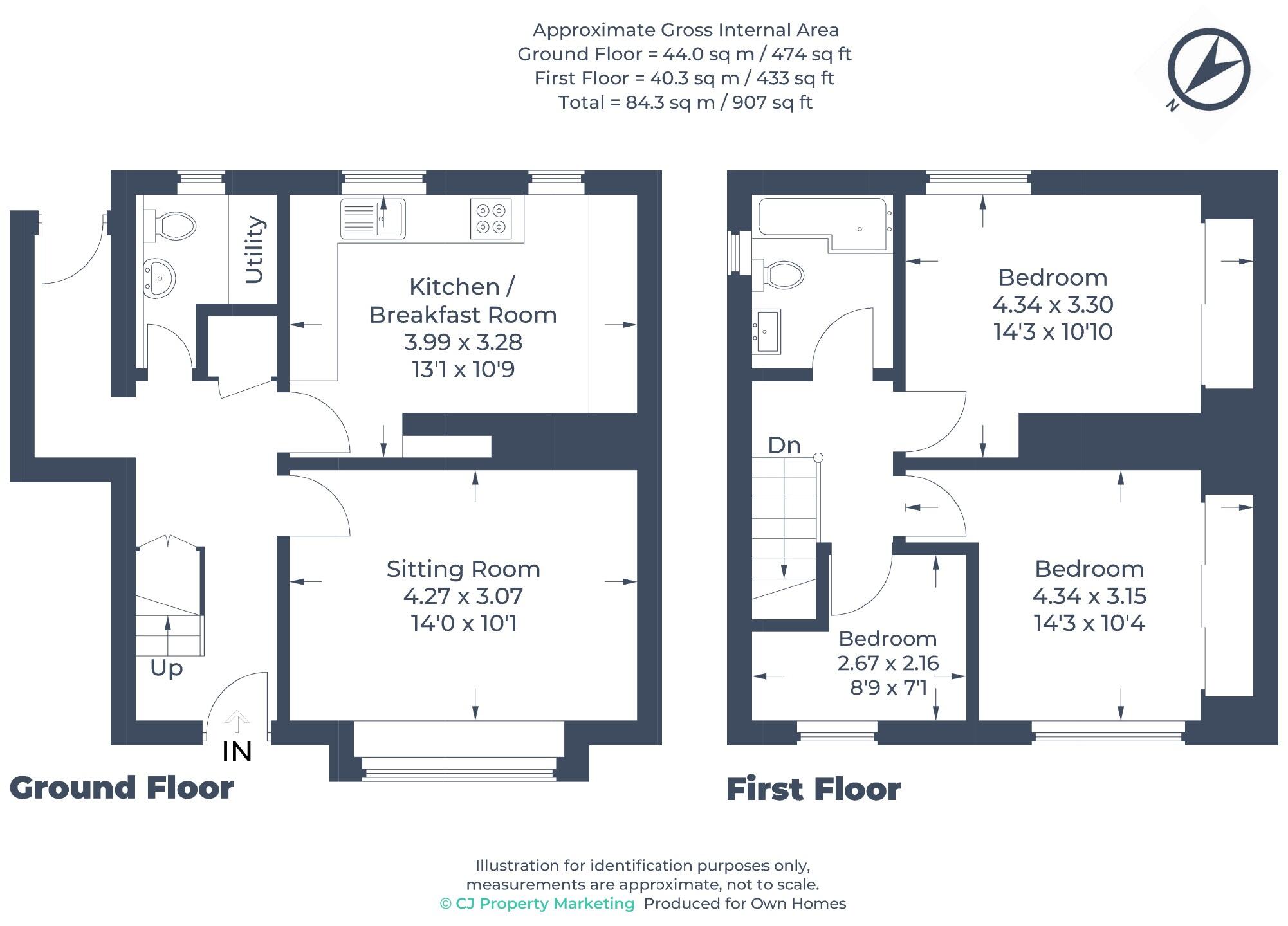 Ellis Avenue, Stevenage, Hertfordshire, SG1 floorplan