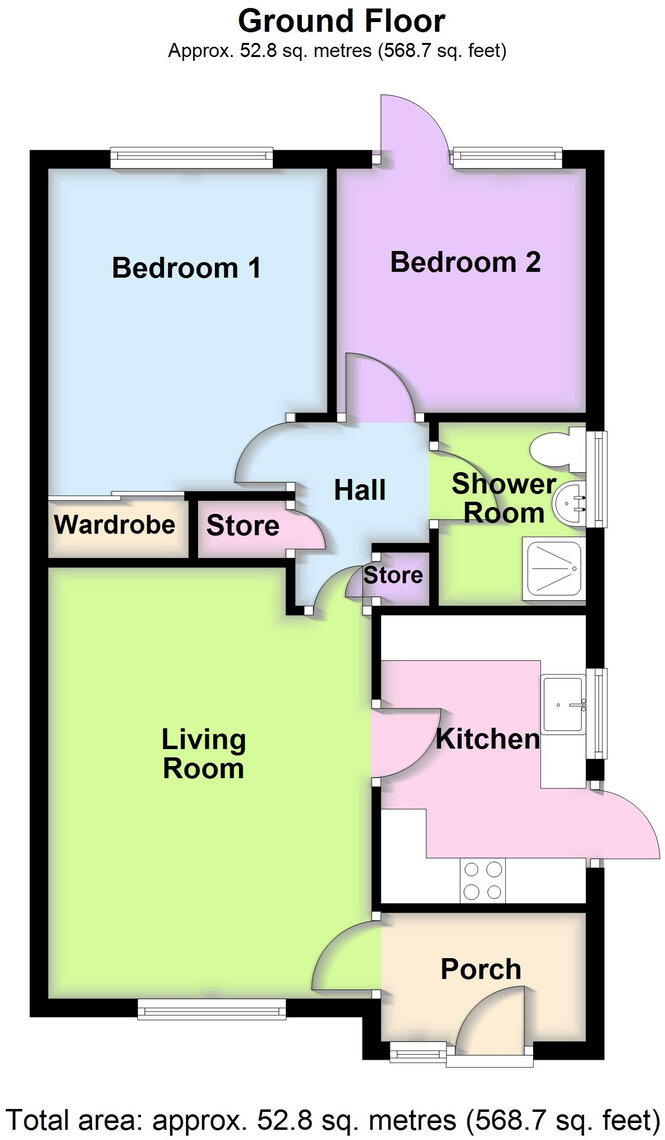 Kingston Crescent, Marshside, Southport floorplan