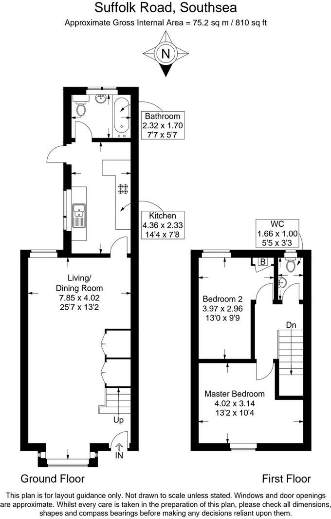 Suffolk Road, Southsea floorplan
