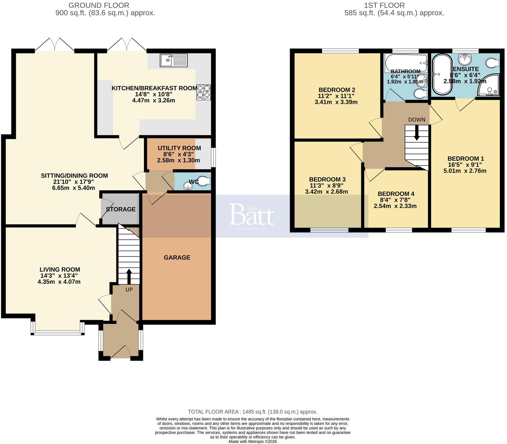 Mossy Lea Road, Wrightington, WN6 floorplan
