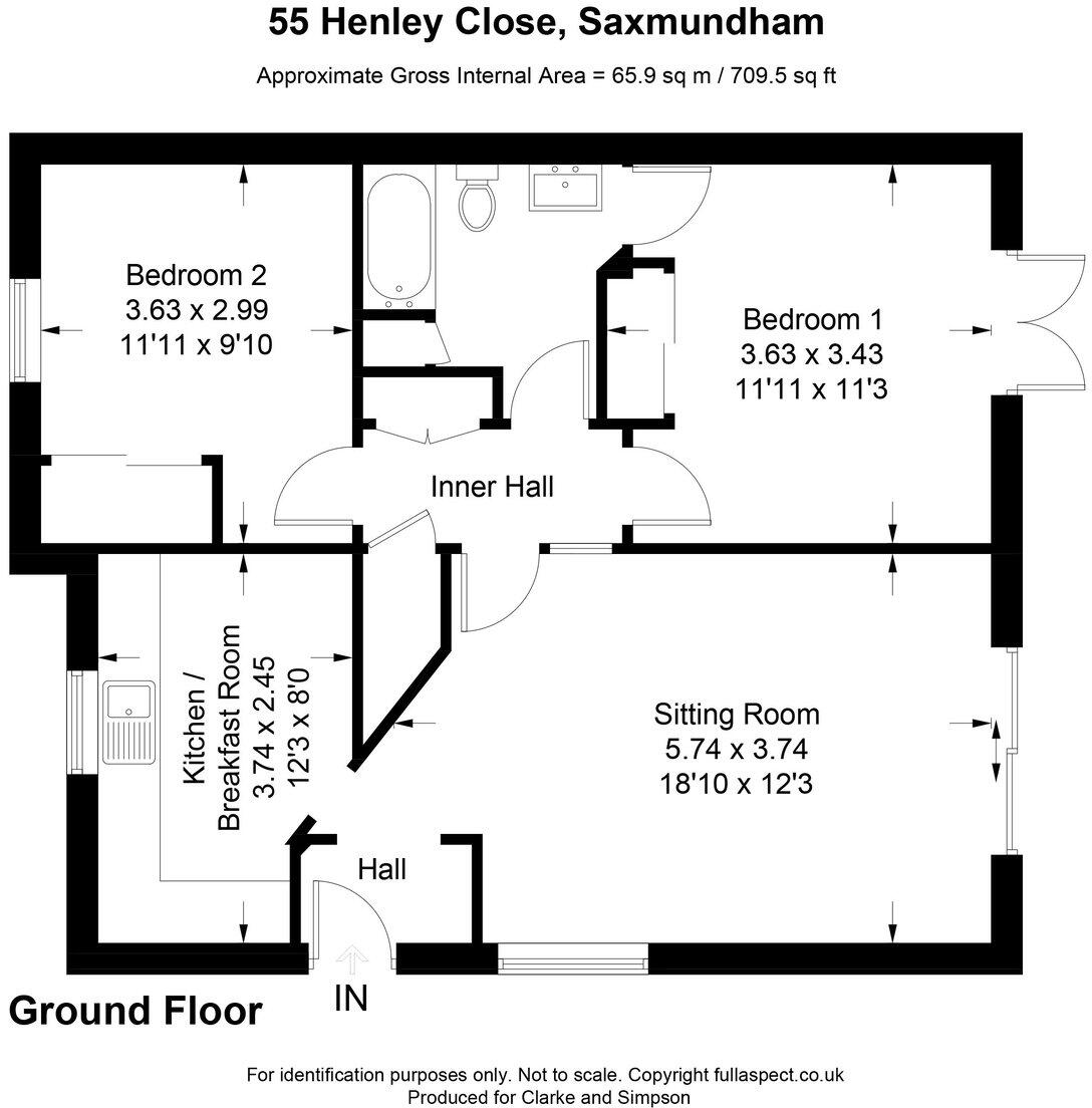 Henley Close, Saxmundham, IP17 1EY floorplan
