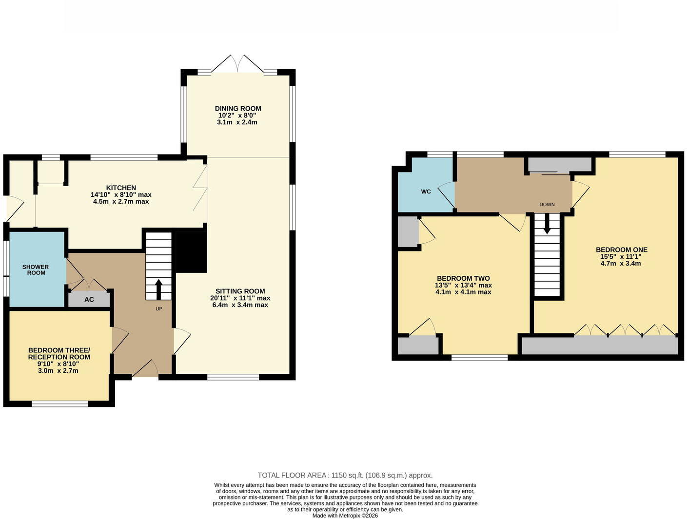 Piper Drive, Long Whatton floorplan