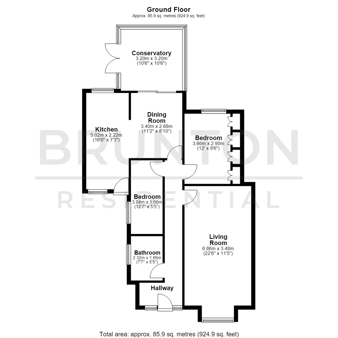 Kidderminster Drive, Newcastle Upon Tyne, NE5 floorplan