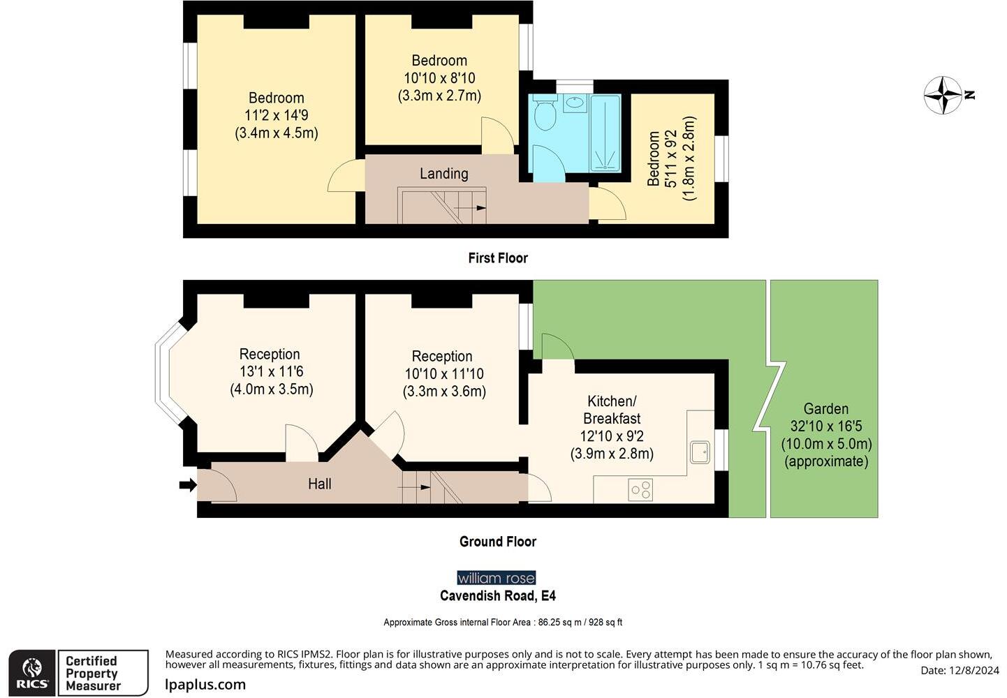 Cavendish Road, Highams Park, London floorplan