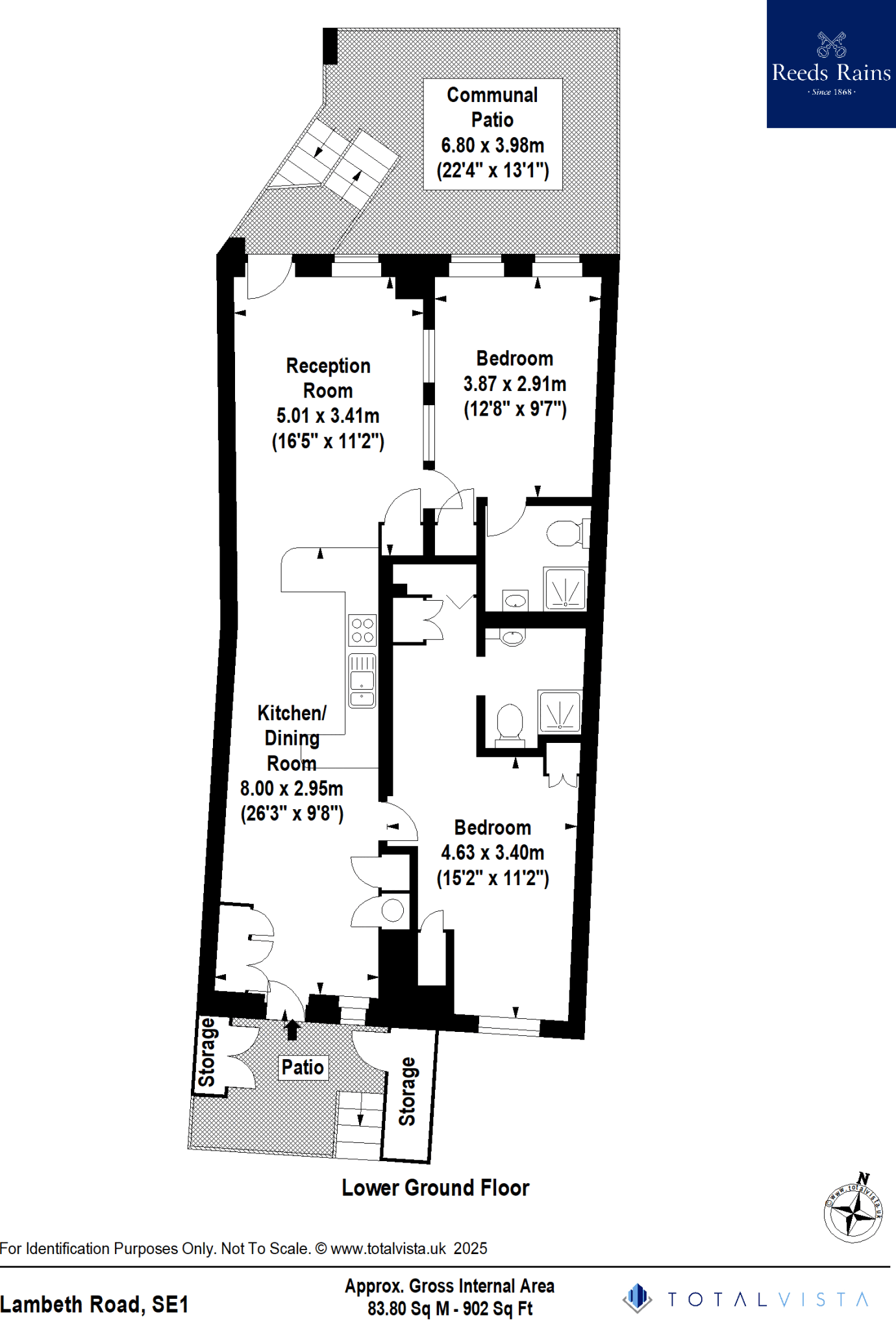 Lambeth Road, London, SE1 floorplan