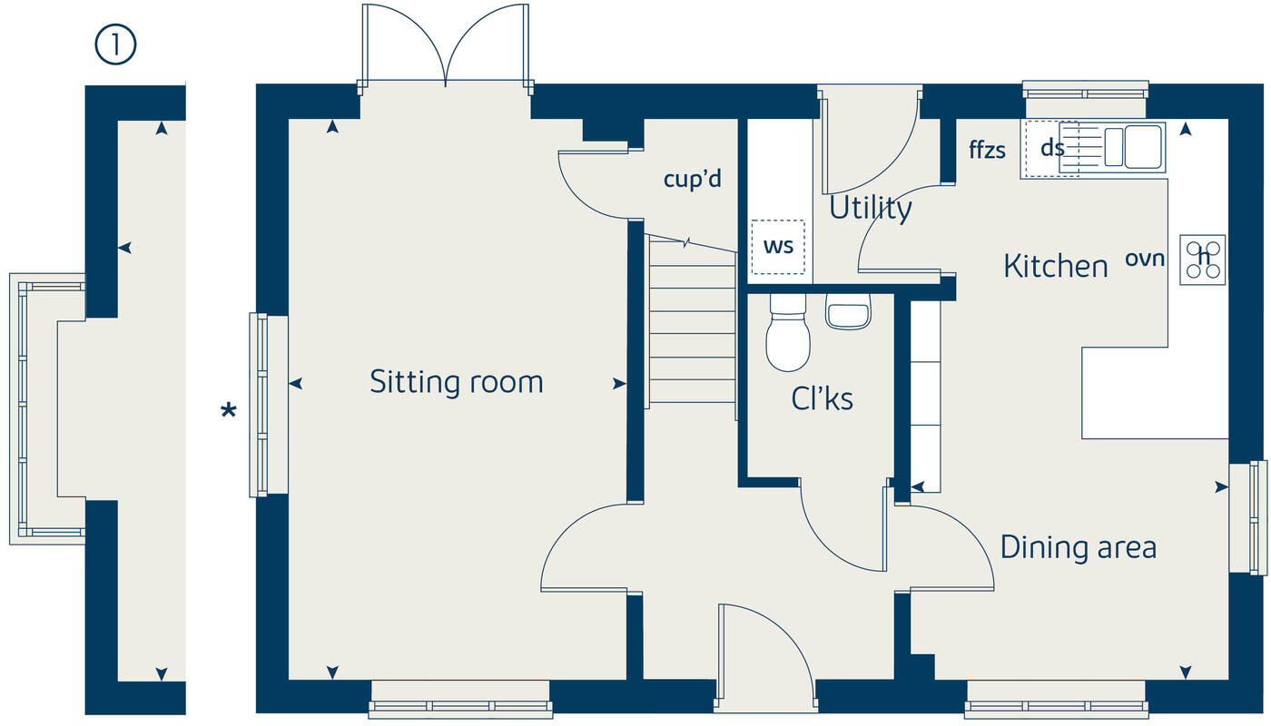 Roman Fields,
Banbury,
OX16 1AR
 floorplan
