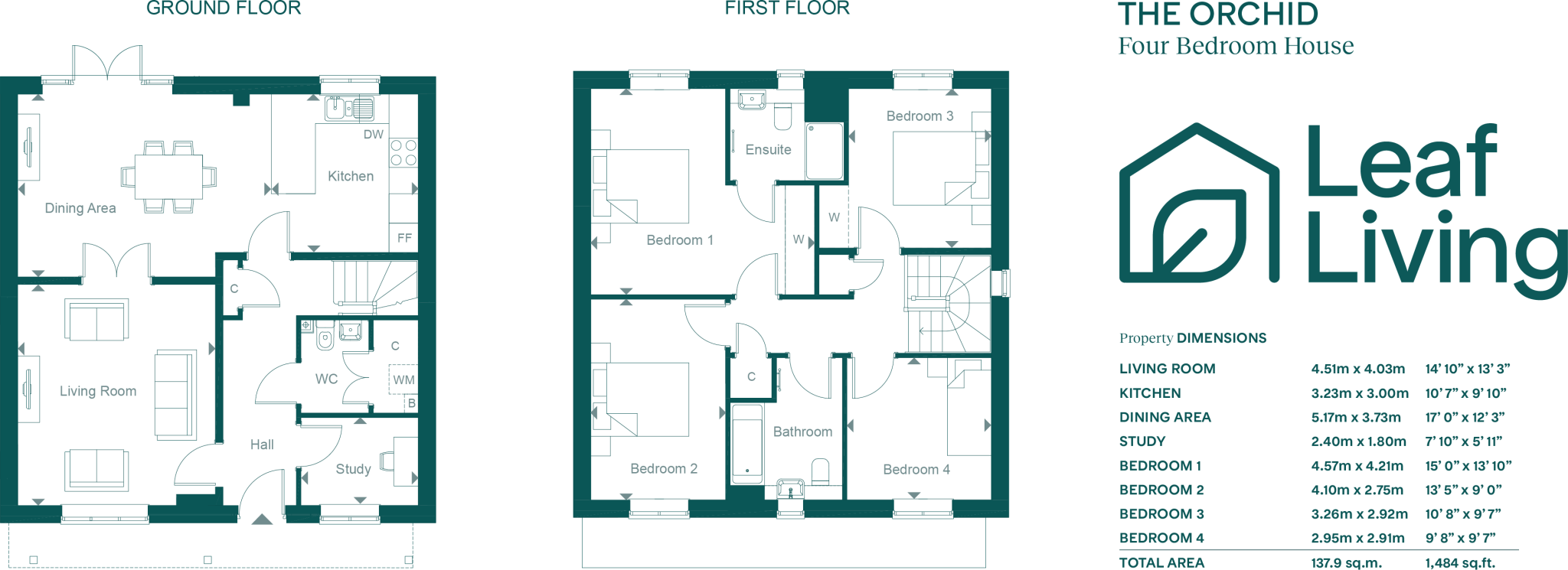 Leaf Living at Chesterwell, Mile End, CO4 floorplan