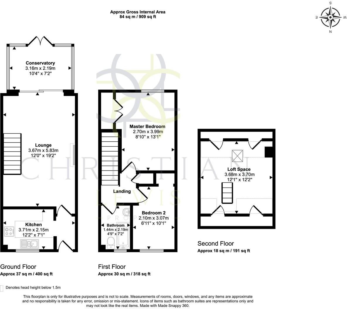 Forest Gate, Evesham floorplan