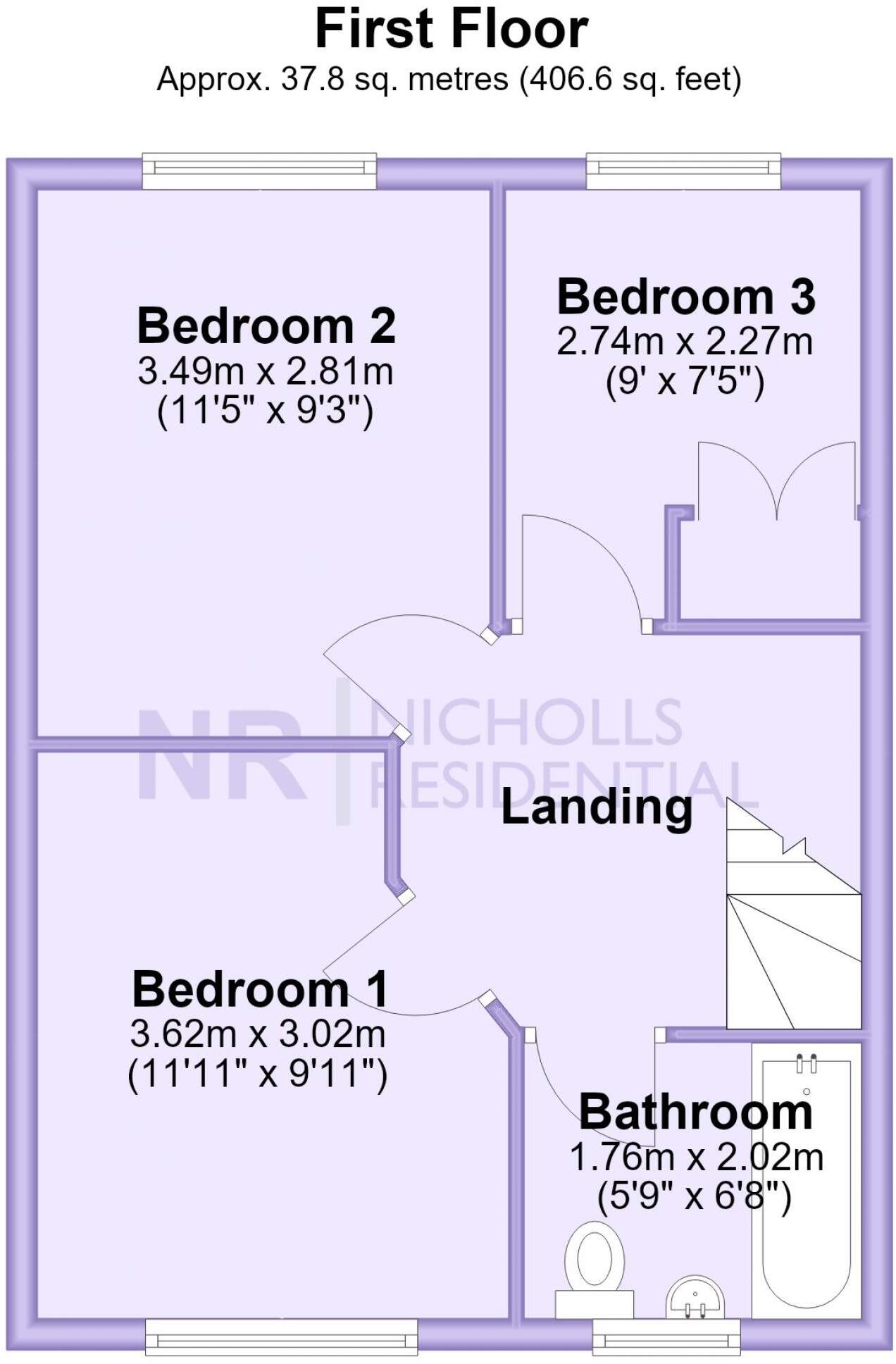 Church Rise, Chessington, Surrey. KT9 floorplan