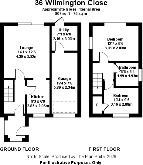 Wilmington Close, Southampton floorplan